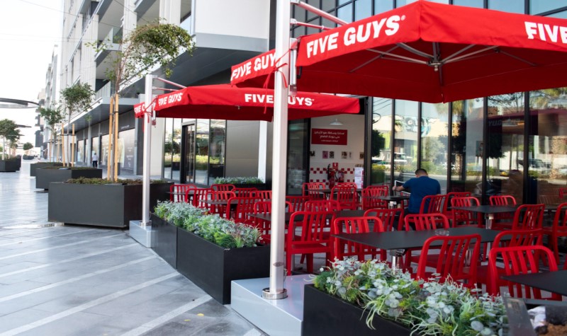 Five Guys - top dining spots in City Walk Five Guys - top dining spots in City Walk